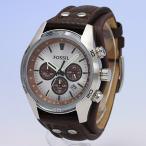 Yahoo! Yahoo!ショッピング(ヤフー ショッピング)FOSSIL フォッシル 腕時計 メンズ 男性 クオーツ 電池 クロノグラフ 日付 デイト COACHMAN コーチマン 仕事 レザー 革 ブラウン ベルトパット シルバー CH2565
