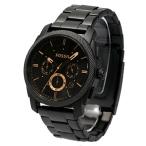 Yahoo! Yahoo!ショッピング(ヤフー ショッピング)FOSSIL フォッシル 腕時計 メンズ 男性 クオーツ 電池 クロノグラフ 日付 デイト MAGHINE マシーン 仕事 メタル ブレス ブラック FS4682
