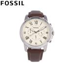 Yahoo! Yahoo!ショッピング(ヤフー ショッピング)FOSSIL フォッシル腕時計 メンズ クオーツ クロノグラフ レザー ブラウン シルバー ホワイト FS4735IE