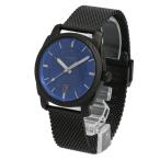Yahoo! Yahoo!ショッピング(ヤフー ショッピング)FOSSIL フォッシル 腕時計 メンズ 男性 クオーツ 電池 日付 デイト MAGHINE マシーン 仕事 メタル メッシュ ブラック ブルー 青 FS5694
