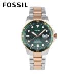 Yahoo! Yahoo!ショッピング(ヤフー ショッピング)FOSSIL フォッシル腕時計  メンズ クオーツ アナログ 3針 ステンレス メタル コンビベルト ツートン シルバー ピンクゴールド グリーン FS5743