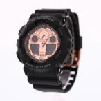 Yahoo! Yahoo!ショッピング(ヤフー ショッピング)CASIO カシオ G-SHOCK ジーショック Gショック 腕時計 メンズ デジタル アナデジ ビッグフェイス ブラック 黒 ローズゴールド 金 GA-100MMC-1A