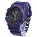 Yahoo! Yahoo!ショッピング(ヤフー ショッピング)CASIO カシオ G-SHOCK ジーショック Gショック 腕時計 メンズ デジタル アナデジ ビッグフェイス パープル 紫 ブラック 黒 GA-140-6A