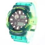 Yahoo! Yahoo!ショッピング(ヤフー ショッピング)CASIO カシオ G-SHOCK ジーショック GAX-100MSA-3A G-LIDE ジーライド 腕時計 メンズ スケルトン アナデジ グリーン 樹脂バンド