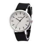 JUMBLE ジャンブル腕時計 JMST03-SLBK メンズ ユニセックス クオーツ ラバー ブラック ホワイト カジュアル シンプル