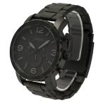 Yahoo! Yahoo!ショッピング(ヤフー ショッピング)FOSSIL フォッシル腕時計 メンズ 男性 クオーツ 電池 クロノグラフ 日付 デイト 大き目 NATE ネイト 仕事 メタル ブレス オールブラック 色付きガラス JR1401