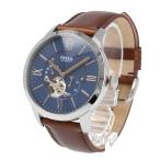 Yahoo! Yahoo!ショッピング(ヤフー ショッピング)FOSSIL フォッシル腕時計 メンズ 男性 機械式 自動巻き メカニカル スモールセコンド TOWNSMAN タウンズマン 仕事 レザー 革 ブラウン ブルー 青 ME3110