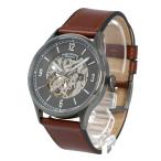 Yahoo! Yahoo!ショッピング(ヤフー ショッピング)FOSSIL フォッシル 腕時計 メンズ 男性 機械式 自動巻き メカニカル スケルトン FORRESTER フォレスター 仕事 レザー 革 ブラウン グレー 灰色 ME3178
