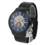 Yahoo! Yahoo!ショッピング(ヤフー ショッピング)FOSSIL フォッシル 腕時計 メンズ 男性 機械式 自動巻き メカニカル スモセコ TOWNSMAN タウンズマン 仕事 ブレス ブラック ブルー 青 ME3182
