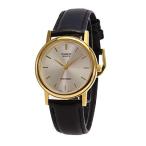 CASIO カシオ STANDARD スタンダード チープカシオ 腕時計 メンズ ユニセックス レトロ ベーシック 仕事 レザー 革 ブラック ゴールド MTP-1095Q-7A