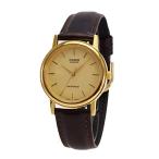 CASIO カシオ STANDARD スタンダード チープカシオ 腕時計 メンズ ユニセックス レトロ ベーシック 仕事 レザー 革 ブラック ゴールド MTP-1095Q-9A