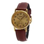 CASIO カシオ スタンダード チープカシオ 腕時計 ベーシック ラウンド 軽量 レザー 革 ゴールド MTP-1095Q-9B1【ネコポス発送・BOXなし】 爆買