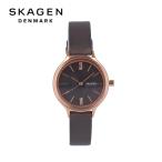 SKAGEN スカーゲン Anita Lille腕時計 レディース クオーツ アナログ 3針 ステンレス レザー マザーオブパール シェル グレー ピンクゴールド SKW2909 爆買