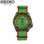 Yahoo! Yahoo!ショッピング(ヤフー ショッピング)SEIKO セイコー Street Fighter ストリートファイター コラボ BLANKA ブランカ腕時計 メンズ 自動巻き  ナイロン グリーン オレンジ ブラック SRPF23K