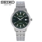 SEIKO セイコー腕時計 メンズ メカニカル オートマチック 自動巻き アナログ 3針 ステンレス メタル シルバー ダークグリーン SRPH89K