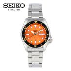 SEIKO5 セイコーファイブ Sports スポーツ SKX ミディ 腕時計 時計 メンズ オートマチック 自動巻き ステンレス シルバー オレンジ ブラック SRPK35K 1年保証