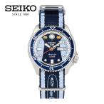 SEIKO5 セイコーファイブ Sports ホンダ スーパーカブ 7500本 限定 ストラップ付き 腕時計 時計 メンズ 自動巻き NATOベルト ネイビー SRPK37K 1年保証 父の日