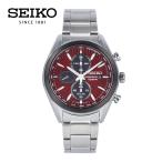 SEIKO セイコー マッキナ スポティーバ 腕時計 時計 メンズ 防水 ソーラー アナログ クロノグラフ ステンレス シルバー ブラック レッド SSC771P 1年保証 父の日