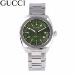 GUCCI グッチ YA142313 I GG2570 腕時計 メンズ グリーン シルバー クオーツGUCCI グッチ YA142313 I GG2570 腕時計 メンズ グリーン シルバー 爆買