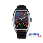 【新品電池お届け】 フランク三浦 FM06DC-CRBK カラー黒 シャドー数字文字盤 六号機 (新) メンズ腕時計