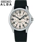 Yahoo! Yahoo!ショッピング(ヤフー ショッピング)お取り寄せ SEIKO セイコー ALBA アルバ クオーツ AQPK401 国内正規品 メンズ 腕時計 黒 ブラック ベージュ ナイロン バンド