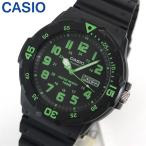 Yahoo! Yahoo!ショッピング(ヤフー ショッピング)専用BOXなし CASIO カシオ スタンダード MRW-200H-3B 海外モデル メンズ 腕時計 アナログ ブラック グリーン 緑 黒 チープカシオ チプカシ