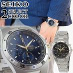 Yahoo! Yahoo!ショッピング(ヤフー ショッピング)ポイント最大6倍 セイコー SEIKO 逆輸入 海外モデル クロノグラフ カレンダー アナログ メンズ 腕時計 黒 ブラック 青 ネイビー 銀 シルバー チタン