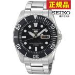 ポイント最大6倍 セイコー SEIKO 5 ファイブスポーツ SNZF17JC SNZF17J1 ブラック 黒 シルバー 日本製ムーブメント 正規海外モデル 自動巻き メンズ 腕時計