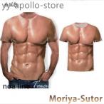 tシャツ 半袖 仮装 筋肉服 マッチョ 偽筋肉 偽腹筋 グラマー男性 仮装 イケメン筋肉 おもしろ お祭り 新年会 忘年会 宴会 夏物