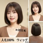 レディースウィッグ  人毛100%  女性用かつら  フルウィッグ 高品質  中高年  通気性抜群  ふんわり  自然  脱毛症 薄毛 白髪隠し 医療用 母の日 プレゼント