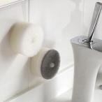 スポンジ 洗面台 洗面所 掃除  マーナ (Marna) サッと掃除に使える 清潔な壁取付け 吸盤付き  (170-97）