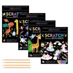 siawadeky scratch искусство 36 шт. комплект симпатичный животное scratch бумага динозавр бумага искусство поверхность белый покрытие . искусство Sera pi-