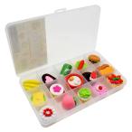 Ranvi ластик 15 PCS смешивание box, еда, овощи, кекс для, мозаика type, удален возможность, ребенок предназначенный веселый дизайн, студент *.. для . товар (la