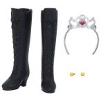 リカちゃん 原宿ガールズスクールコーデグッズセット DIAMOND QUEEN ゴールド
