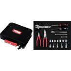 整備用工具セット ツールセット ブラック 間口250×奥行200×高さ70mm 21点セット TSX3172 230-4581 [TONE]