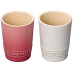 ル・クルーゼ(LE CREUSET) ペア ショート タンブラー 2個組 910378-00(ローズクオーツ&ホワイトラス)