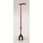  остров завод aluminium MIX 4 пункт передвижной тип маленький модель 75MA карбоновый 4 пункт трость 75MA-C1 Sakura рисунок rose розовый длина 62.5~88cm