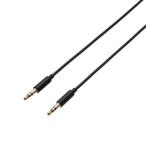 エレコム(ELECOM) AX35M10BK ブラック AUXケーブル 3.5オス-3.5オス スリム 1.0m