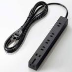 エレコム(ELECOM) T-KF01-2630BK(ブラック) 雷/回転機能タップ 延長コード 2ピン 6個口 3m