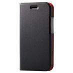 エレコム(ELECOM) PM-F213PLFUBK ブラック らくらくスマホ F-52B用 ソフトレザーケース 薄型 磁石付