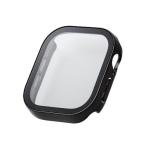 エレコム(ELECOM) AW-24AFCGEBK ブラック アップルウォッチ カバー Series 10 46mm フルカバー 表面硬度10H 全面保護 防水 IPX7