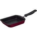 サーモス(THERMOS) KFM-013E-R レッド デュラブルシリーズ 玉子焼きフライパンKFM 13cm×18.5cm