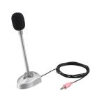 バッファロー(BUFFALO) BSHSMPM110SV シルバー 3.5mm 3極ミニプラグ マイク 接続 スタンドマイク