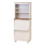 ショッピングカントリー クロシオ 【組立式】カントリー フラップキャビネット食器棚 幅60cm