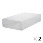  лучший koND-2803 прозрачный LIV PLUS ботинки box обувь box сумка для обуви обувь место хранения боковой открытый 2 шт. комплект ze-en