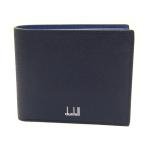 ダンヒル 財布 二つ折り小銭入れ付き カドガン F2320CA 410 ネイビー