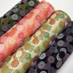  мир рисунок ткань золотой . ткань Kyoto запад . тканый .. круг .( все 4 цвет ) 10cm единица измерения продается куском 