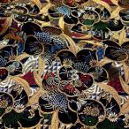  мир рисунок ткань золотой . ткань ..( чёрный ) 10cm единица измерения продается куском меч myu