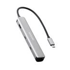 エレコム USB-Cハブ ドッキングステーション 6in1 スリムタイプ PD 100W対応 4K60Hz対応 HDMI MacBook MacBoo