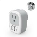 オーストラリア 変換プラグ o型 usb-c付き TESSAN 海外旅行用コンセント 変換 3USBポート オーストラリア/ニュージーランド/中国/ア